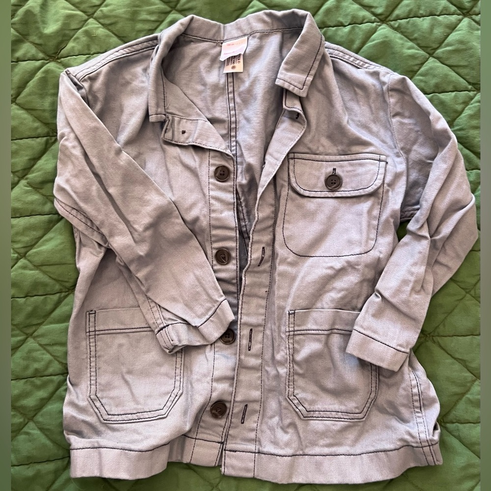Hanna Andersson size 6-7 light denim jacket vguc